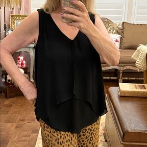 Soft Surroundings Sheer Layered Tank Top